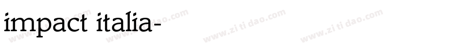 impact italia字体转换